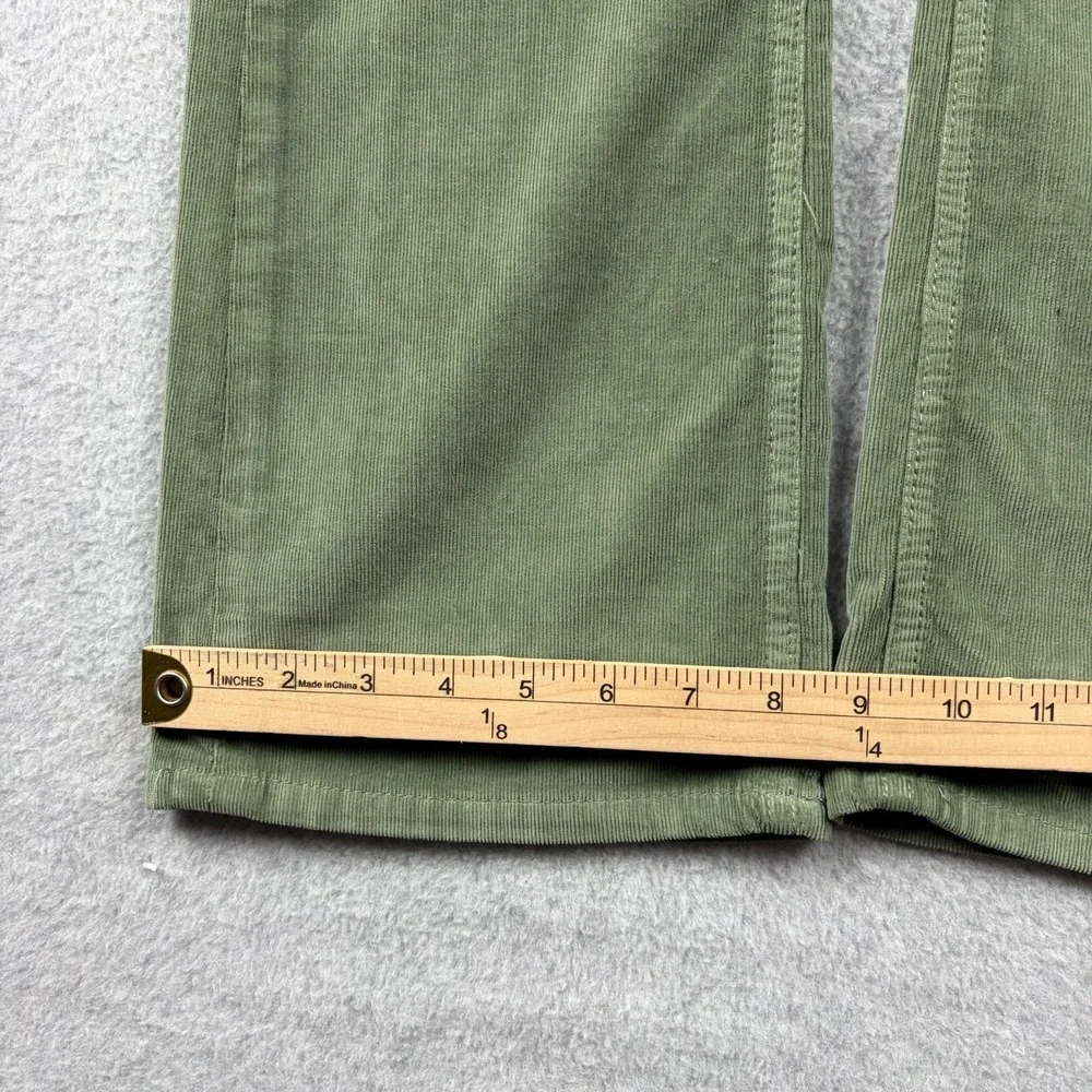 We The Free People Pants Women's 28 Green‎ Pinwale Corduroy Bootcut Pull On Boho